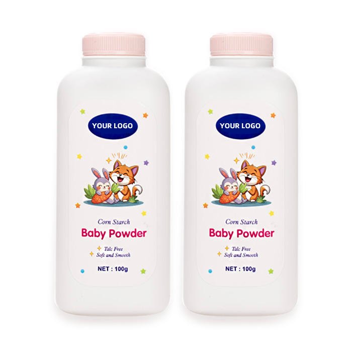 Luxury OEM ODM 30g 50g 60g 90g 100gOrange Baby Powder Travel-friendly Baby Powder Packaging Keeps Baby Dry