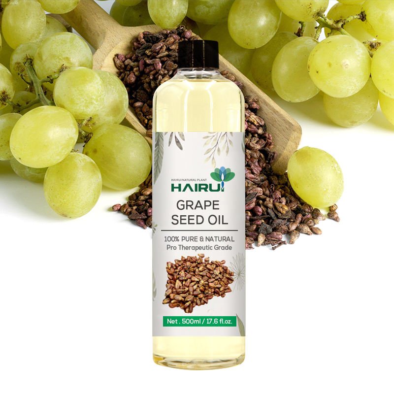 Wholesale Bulk Cold Pressed Grape Seed Oil for Skincare Hair Body Massage