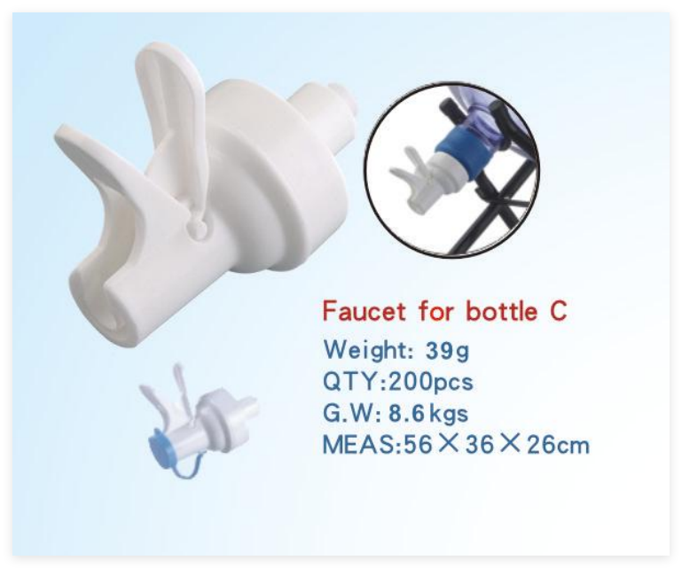 FAUCET for BOTTLE C and EASY to DRINK WATER WITH 5 GALLON BOTTLE