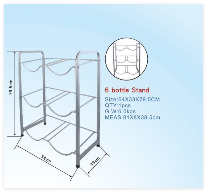 Chrome plated Drink Valvle metal single 3 gallon 5 gallon water bottle stand with dispenser tap storage holder rack