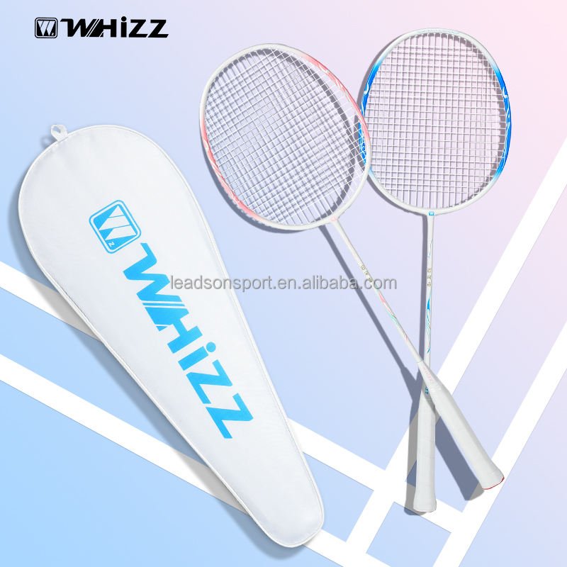 Customized High Quality Matte Aluminum Carbon PU Grip Hard Amateur Badminton Racket