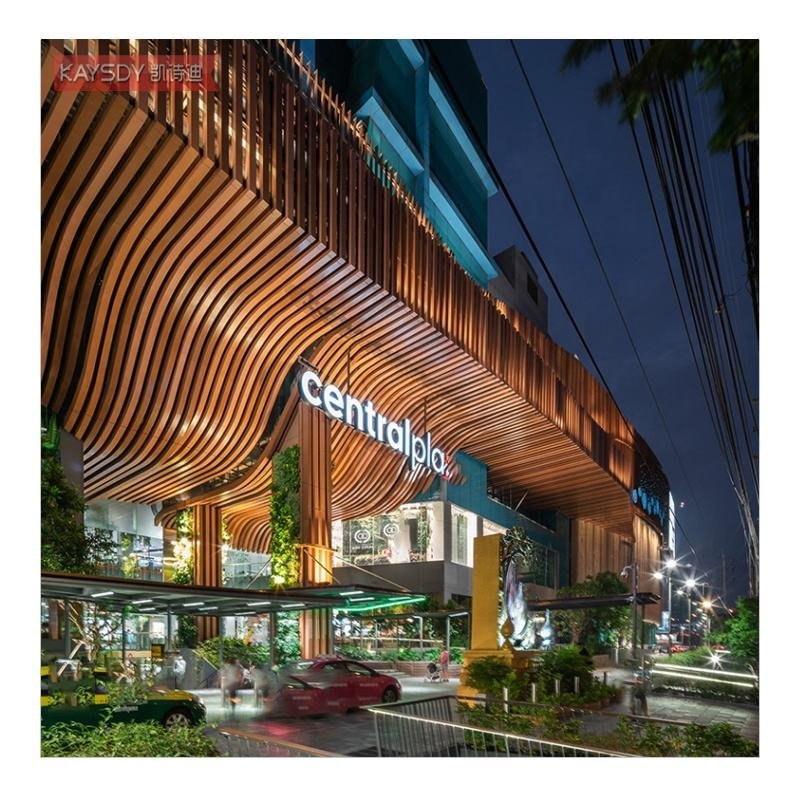 Modern Wave Design S-shaped Aluminum Suspended Ceiling with Fireproof Soundproof Waterproof Features