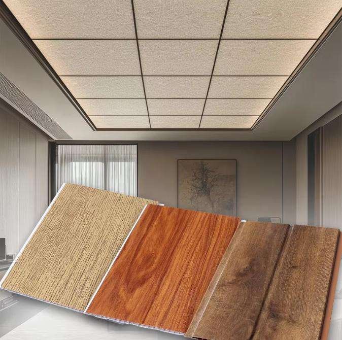 Hot Popular Pvc Ceiling Board Interior Ceiling Panel Modern Design Fireproof Perforated Ceilings Easy Install for Decoration
