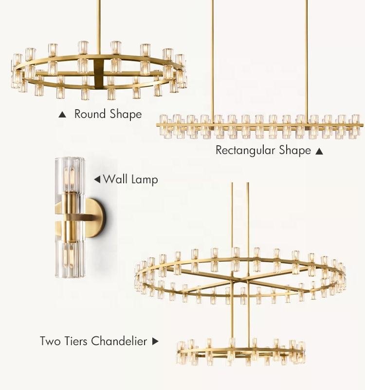 Living Room Large Round Luxury Pendant Light Modern K9 Crystal Chandelier for Home Decor