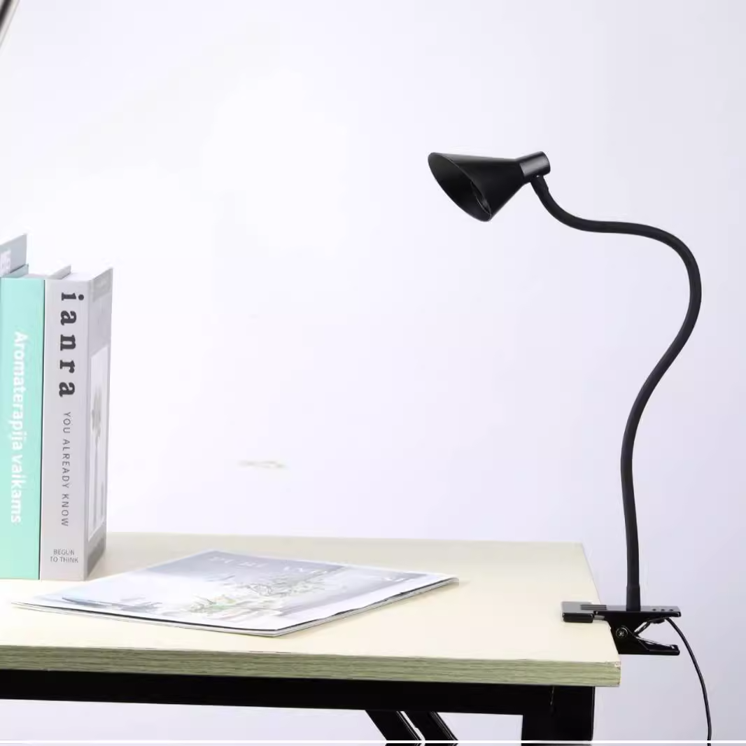 Modern Flexible Gooseneck LED Night Light Cordless ABS Iron Table Lamp Touch Control AC Rechargeable Battery Powered 5V for