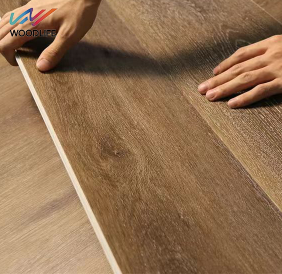 Luxury Click Lock System SPC Vinyl Plank Stone Plastic Composite Flooring Core SPC Hybrid Flooring for Commercial Hotel