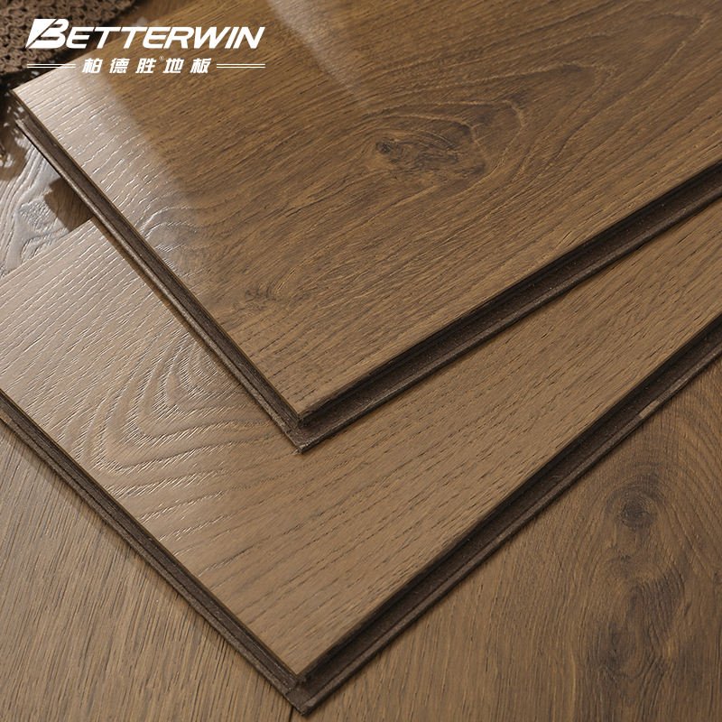 Low Price 7mm 8mm 12mm High Class Very Shiny Waterproof Laminate Flooring Engineered Wood Flooring