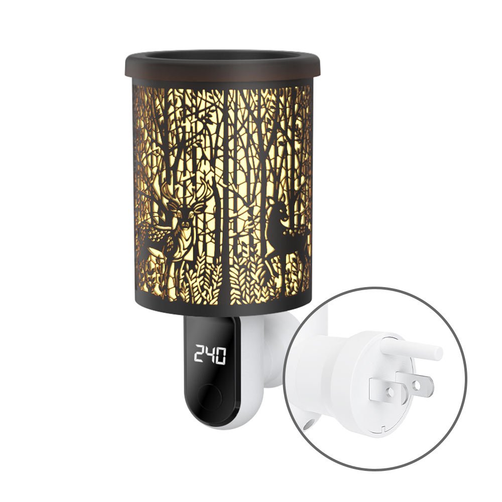 Dimmable Retro Aroma Wax Melting Lamp European Style Flameless Candle Warmer Bedside Table Lamp for Bedroom Home Ambience