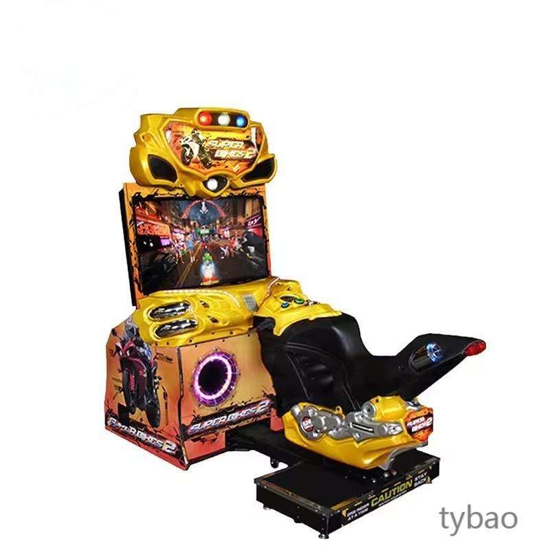 Amusement Rides Double Players FF Moto Drive Racing Simulator Coin Operated Race Game Machine