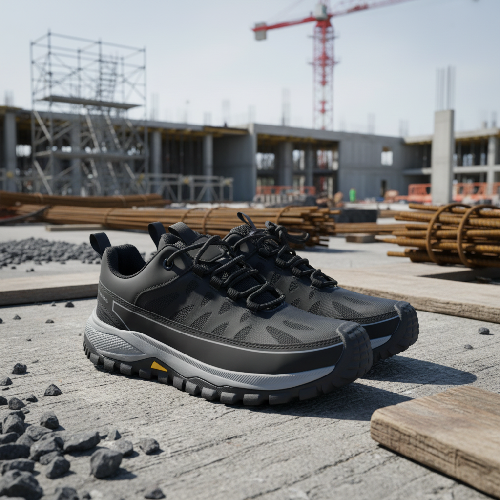 Custom logo Factory Work Safety Boots Shock Absorbing EVA/Rubber Sole Anti Smashing Anti Slip Durable Industrial KPU Lite CE