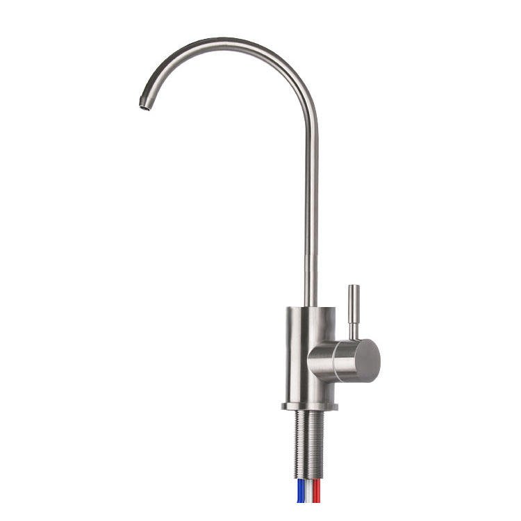 Alkaline Water Drinking Machine Ionizer Faucet 3-Connection Ports Reverse Osmosis RO Water Filtration Pressure-Free Faucet