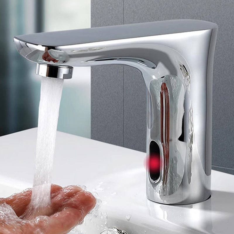 Brass Smart Automatic Touchless Bathroom Sense Water Faucets with Motion Sensor Basin Faucet