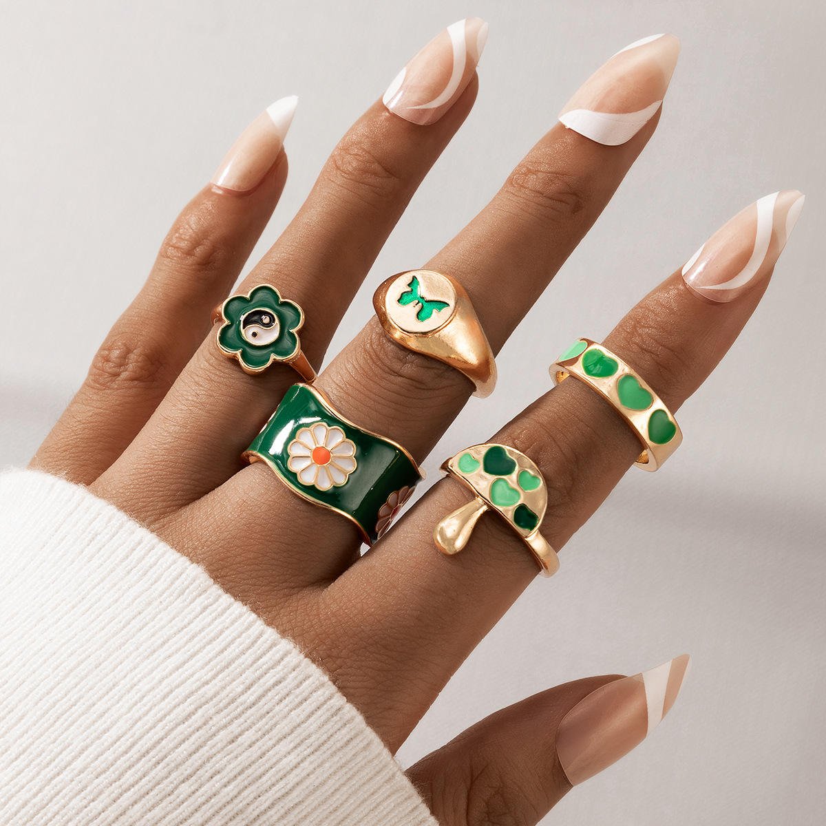 Fashion Handmade Rings for Women Rings 2021 Wholesale N210816