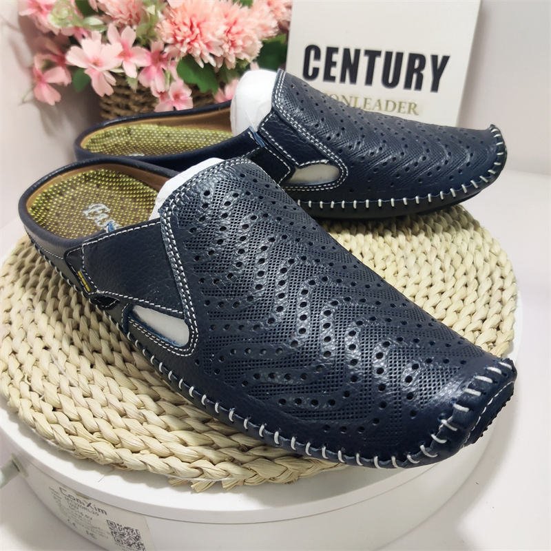 Summer Comfortable Casual Shoes Cool Experience Cowhide Material Good Quality Men Leather Sandals Shoes