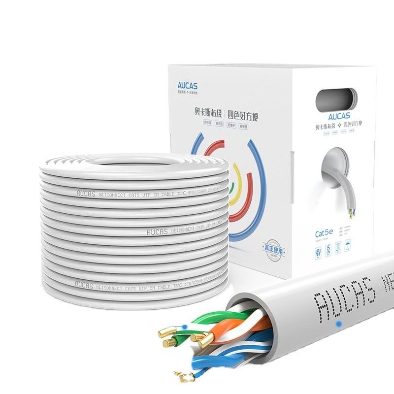Copper LAN Cable Passed Through RJ45 Cat5e UTP Unsheild Network Cables