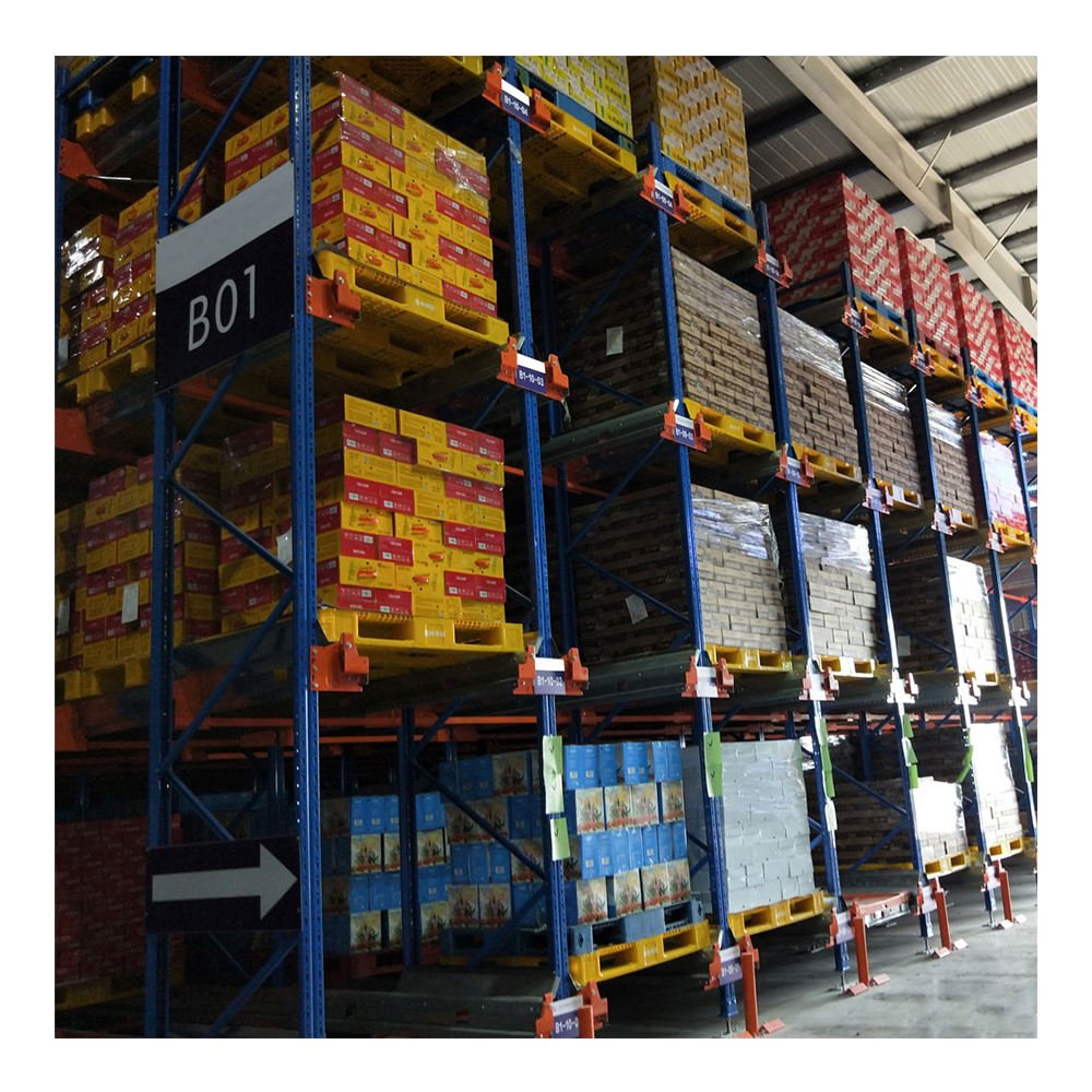 Warehouse Storage Rack and Shuttle Rack Steel Storage Shelf with Corrosion Protection for Sale in Vietnam