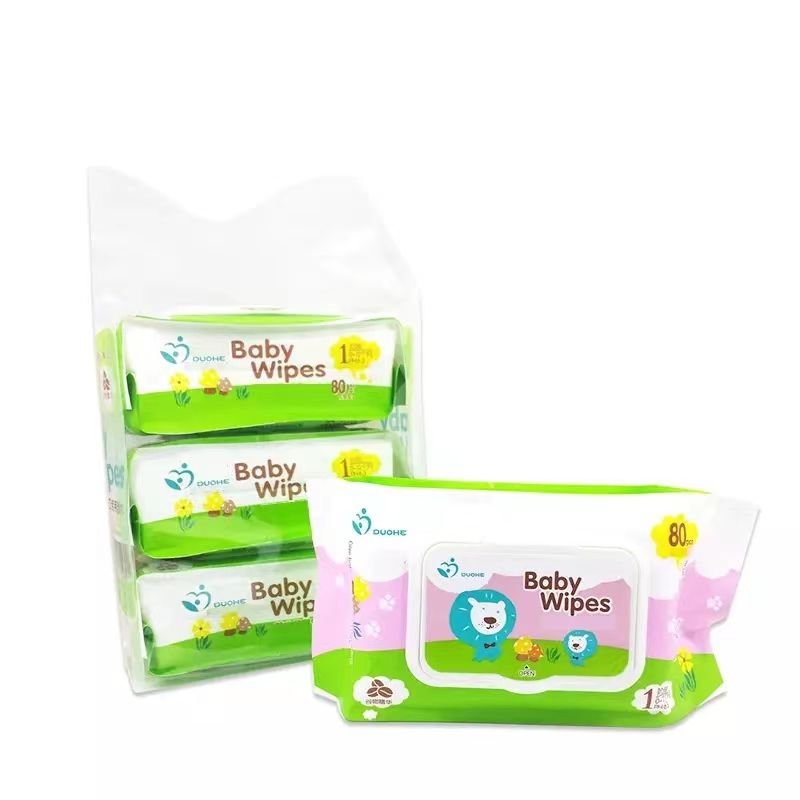 Wholesales 99.9% Water Wipes Unscented Disposable Wet Baby Wipes Non Woven Flip-Top Packs Baby wet Wipes