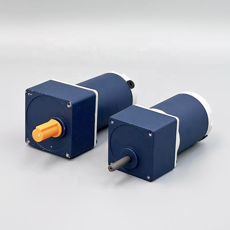 DC Motor with Self-locking Worm Gear High Efficiency DC Brush Motor with Speed Controller for Solar Tracking Systems