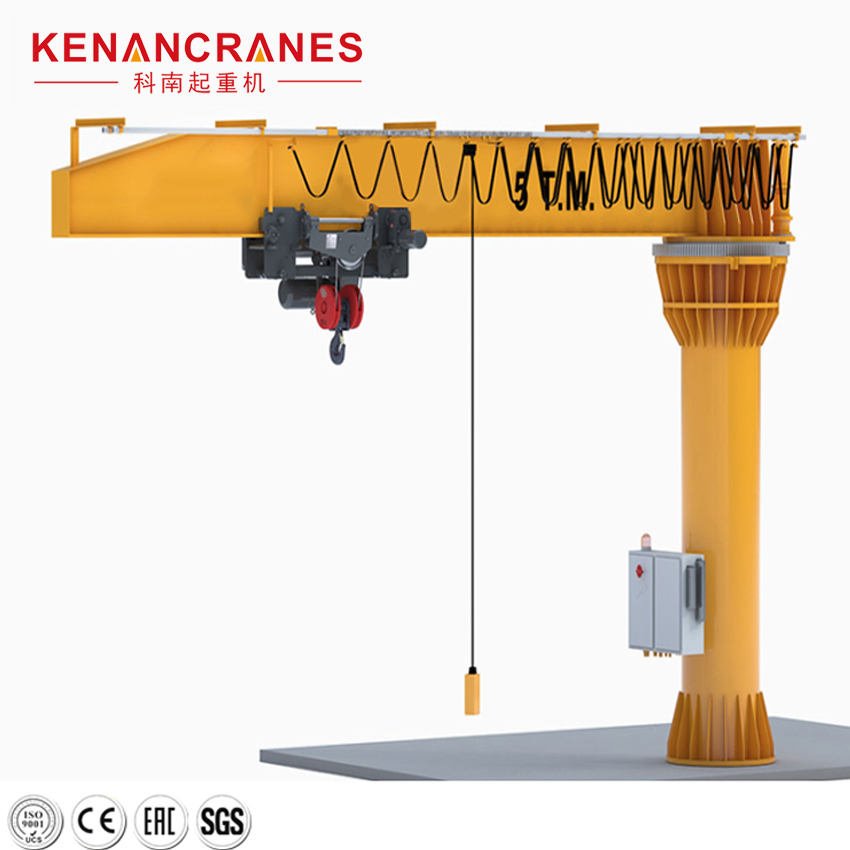 1T 3T 5T Kenancranes Free Standing Fixed Column Cantilever Jib Crane Price