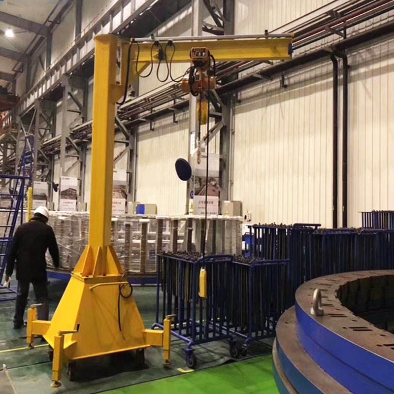 Movable 360 Degree Slewing Arm 500kg 0.5ton 3 Tonne 5ton Floor Mobile Jib Crane Manufacturer