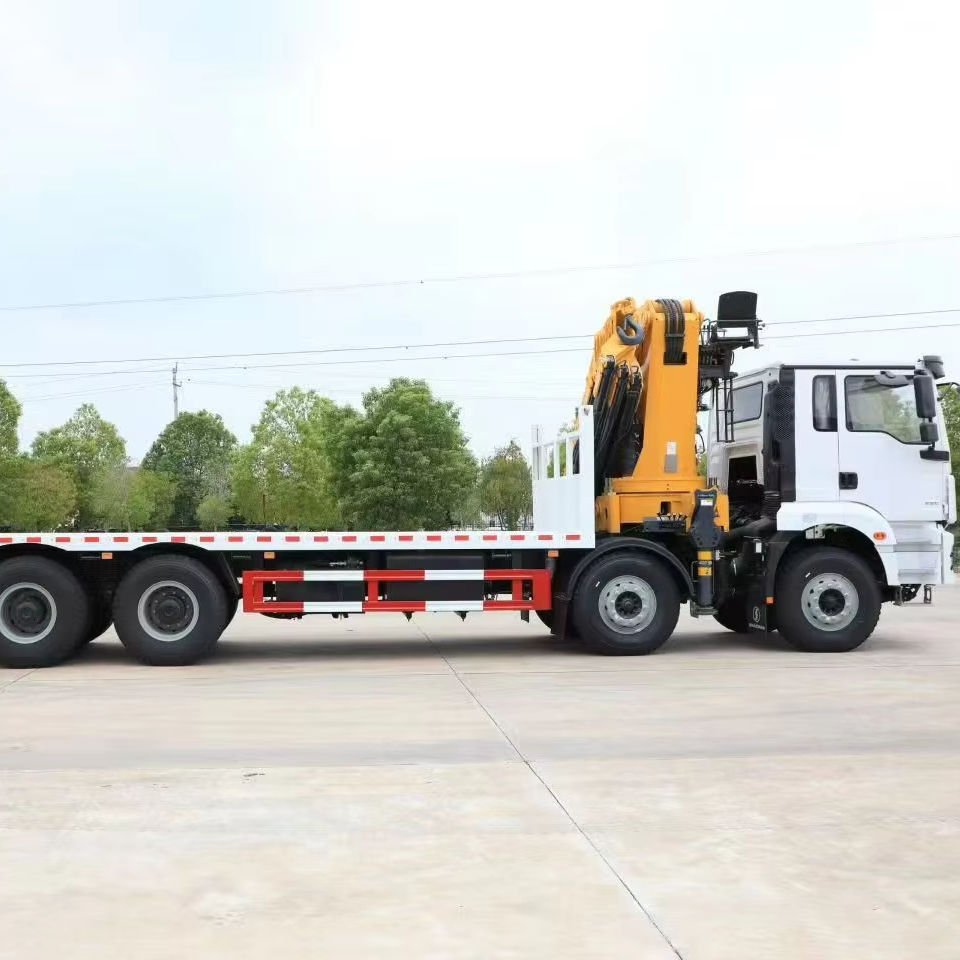HICA Shacman 8x4 Multi-Function Cargo Truck with Mounted Crane for Heavy Load Transport