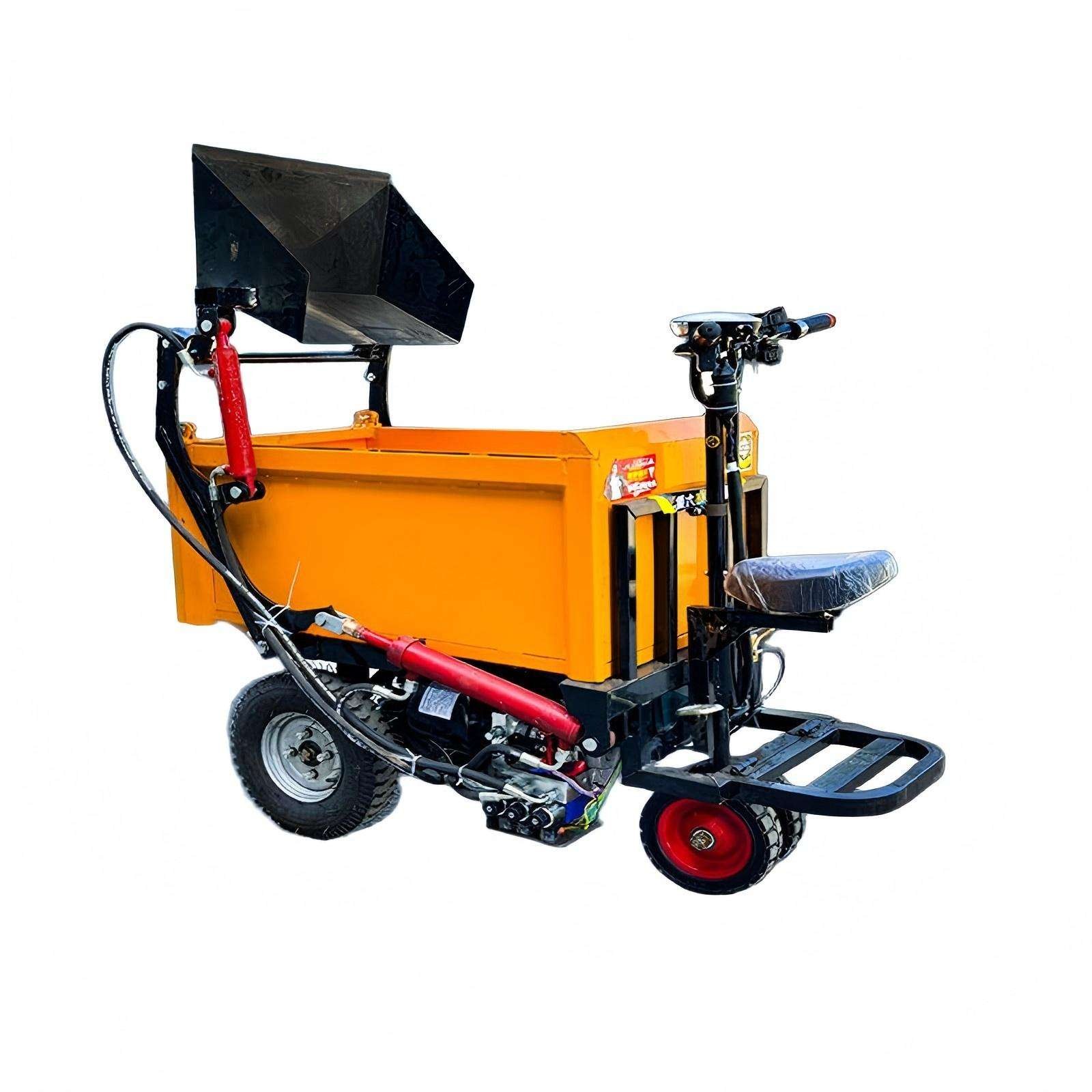 Industrial Logistics Heavy Duty Electric Trolley Cargo Mover Truck Electric Self Loading Self-unloading and Transportation Cart