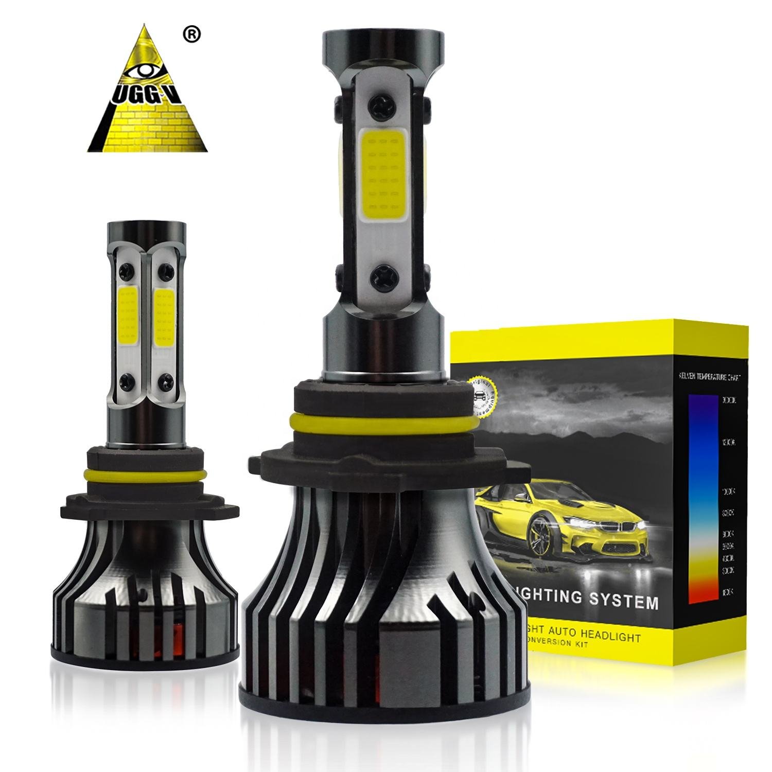 Auto Led Car Headlights 80W 9000 Lumen Dual Beam Automotive Headlamps H13 9004 H4 Headlight Bulb Led Headlight