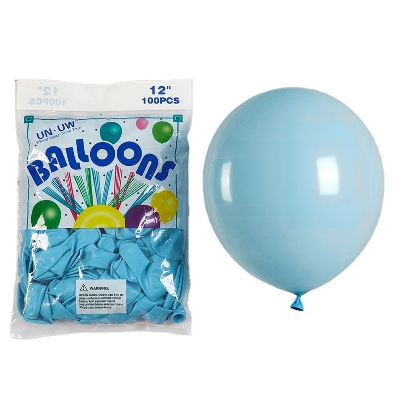 Hot Selling 12inch 2.8g Macaron Blue Balloon 30cm Pastel Ballons Decoration Birthday Party Graduation Ceremony