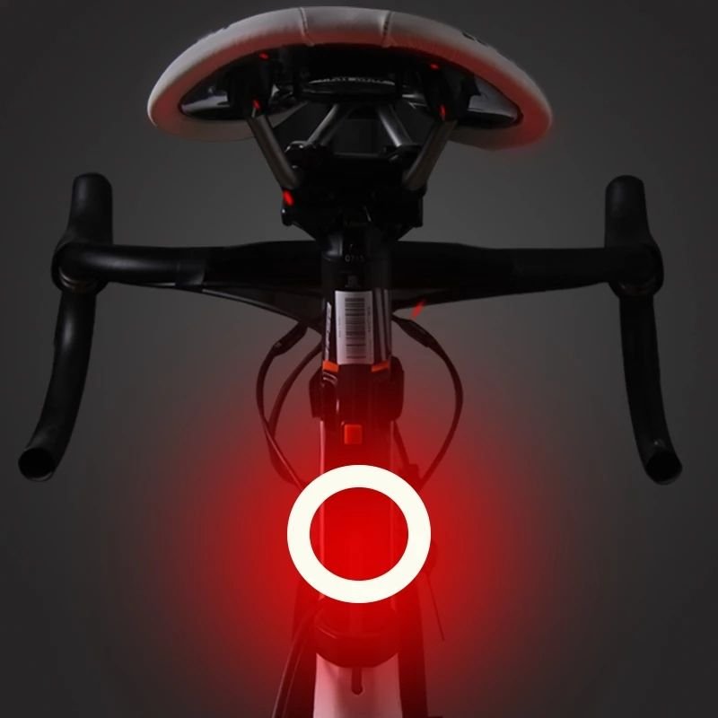USB Charging LED Bicycle Tail Light Multi-Mode Rear Lamp for MTB Bike Riding Flashing Seatpost Tail Lights for Road Riding