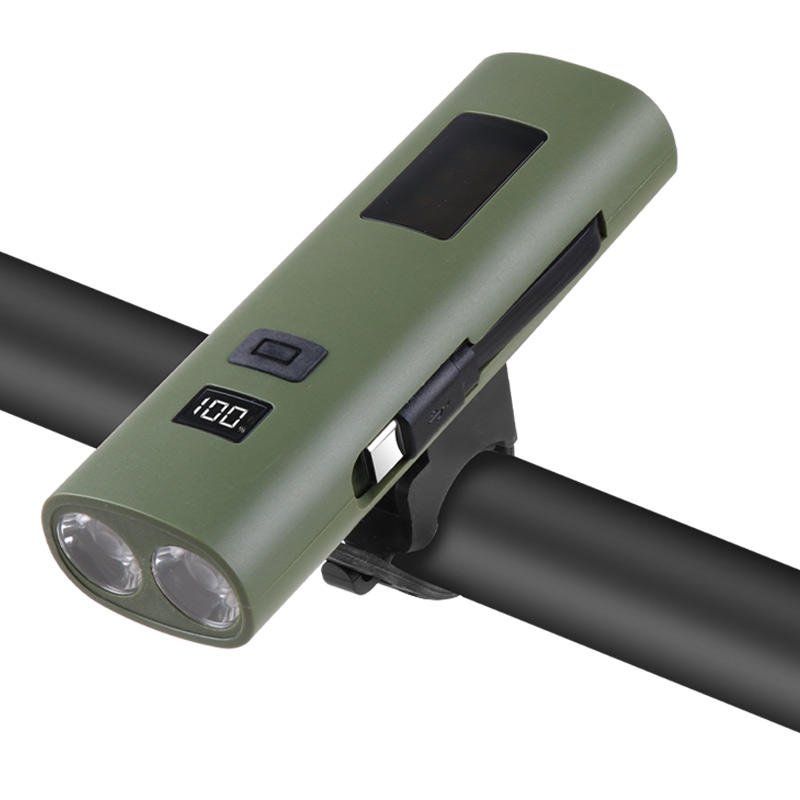 Bike Light USB Rechargeable LED Power Display Bicycle Lamp 6 Modes Flashlight Bicycle Headlight for Cycling Bicycle Light