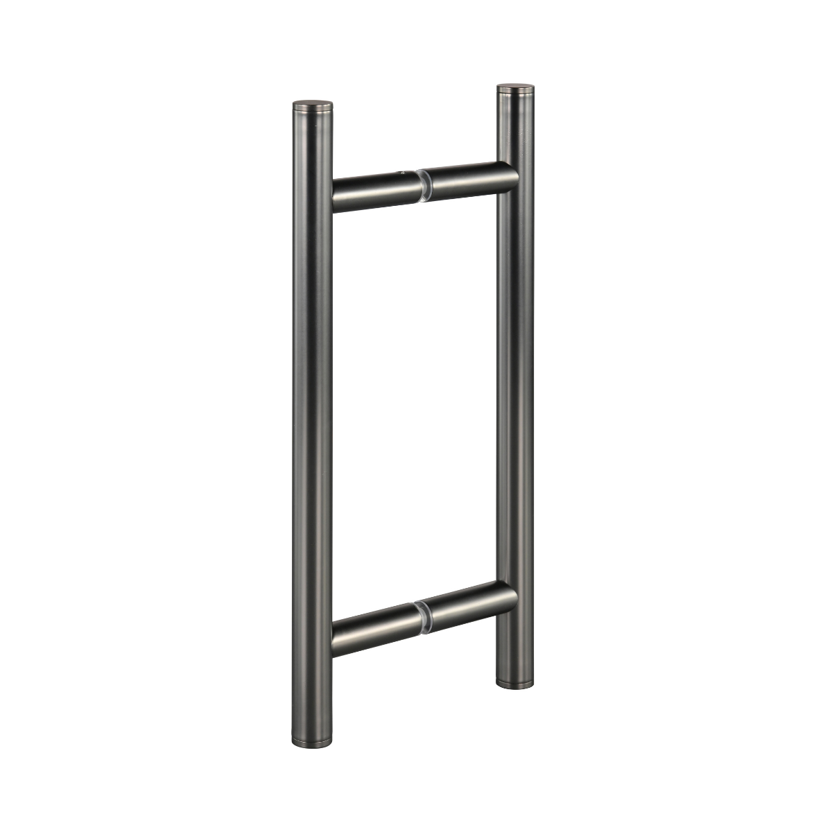 Matte Black Stainless Steel Tubular Back-to-Back Shower Door Handle Pull Handles with Anti-Slip Feature for Bathroom Use