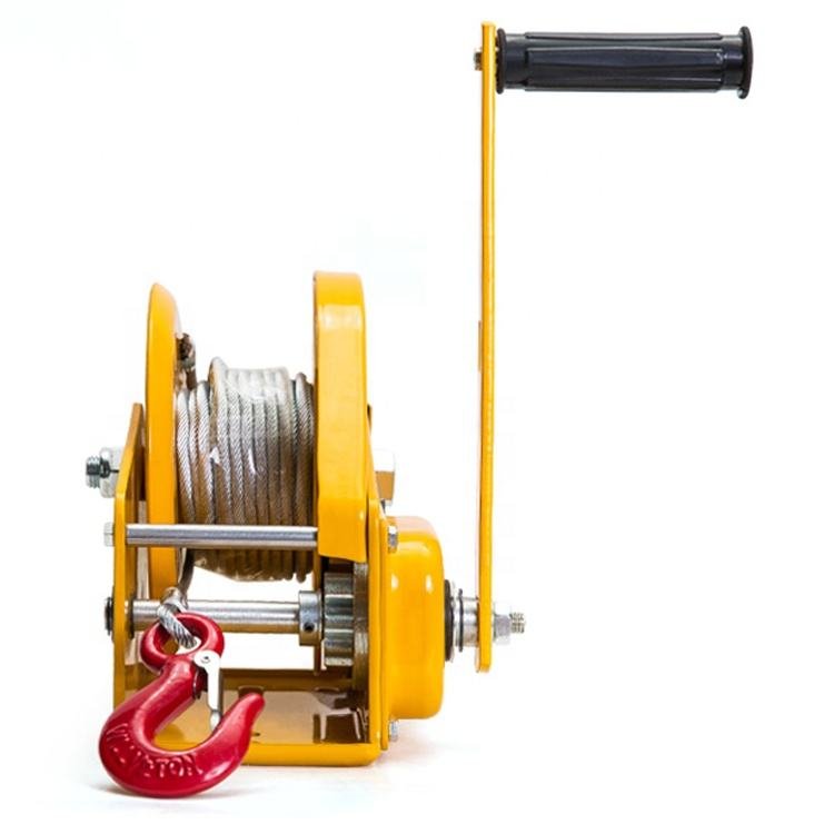 1200LBS Hand Operated Cable Manual Winch Cable Pulling Hand Winch