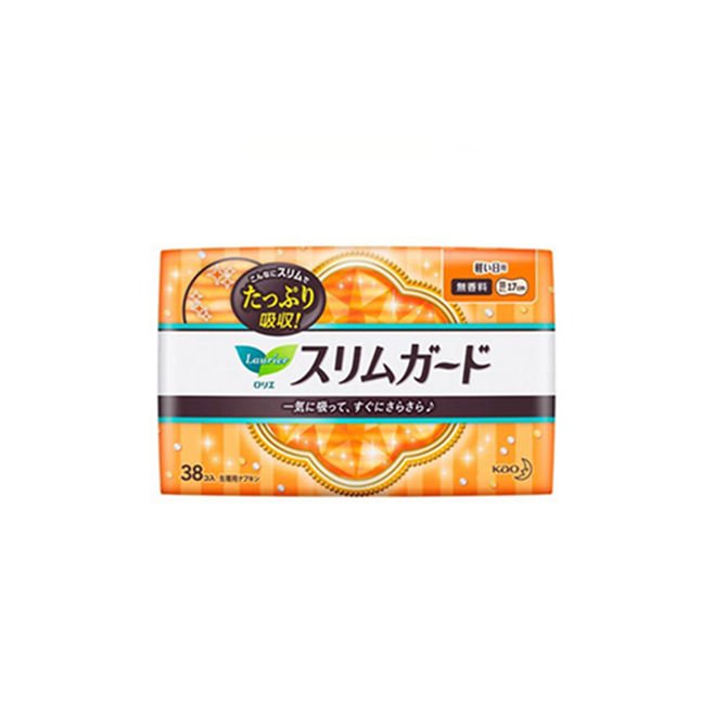Kao Laurie Japan Made Cotton Leak Guard Night Sanitary Napkin Pads with Wings 40cm 7 Pcs Super Absorbent Sensitive Skin