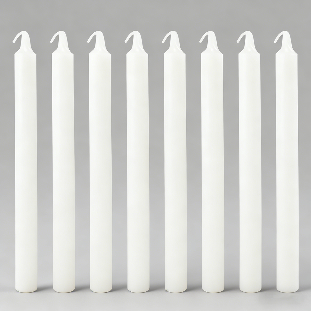 LITBRIGHT Candle Supplier Wedding Church Household Table Candle Paraffin Wax Religious Bougie Velas White Stick Candles