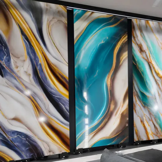 Factory Price Luxury UV Marble Sheet PVC Wall Panel for Indoor Kitchen