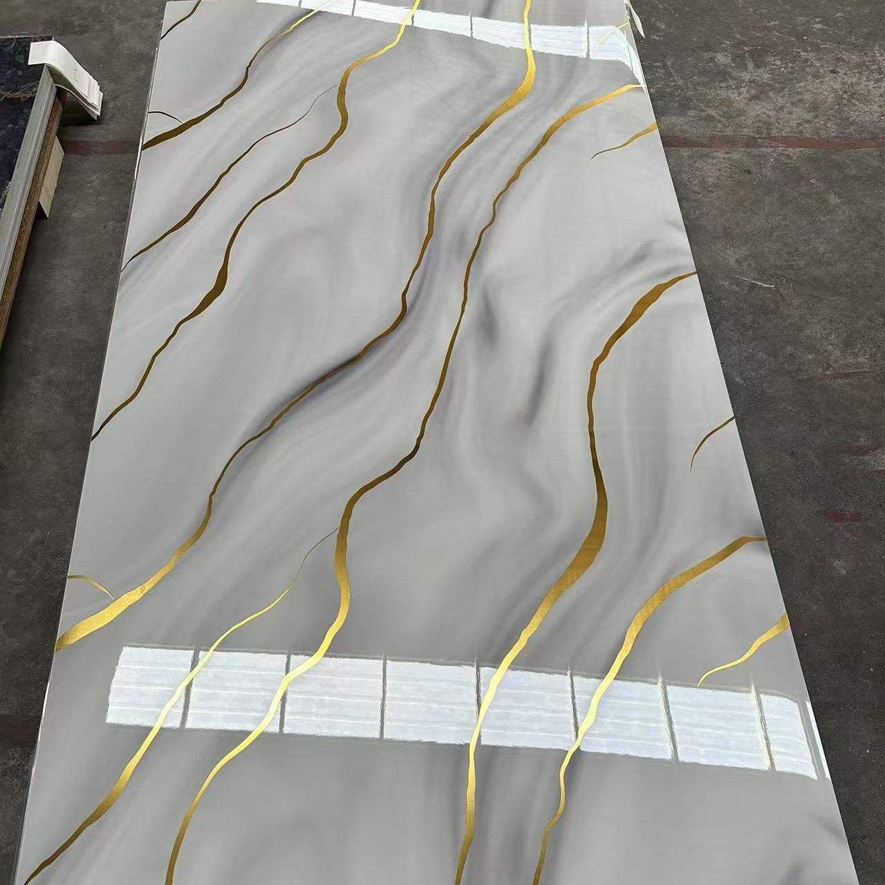 Factory Direct Sale High Strength UV Sheet PVC Marble Wall Panel 3D Printing UV Boards Waterproof Plastic Material