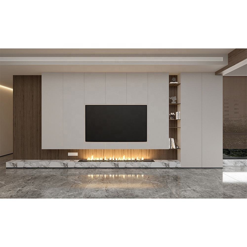 ODM OEM Home Plastic Flat Connection WPC TV Background Decoration Wall Panel
