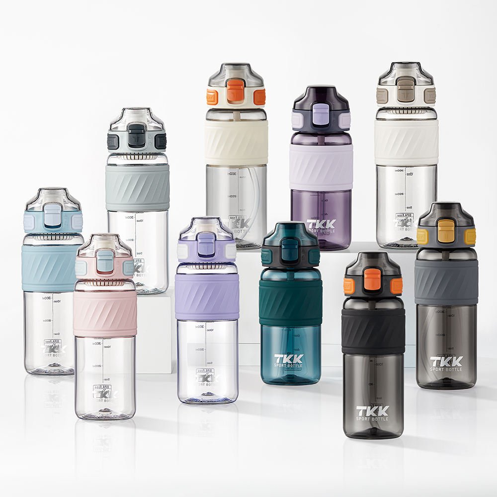 Wholesale BPA Free 500ml Tritan Kids Water Bottle with Straw Leakproof Toddler Drinking Bottle with Non-slip Silicone Sleeve