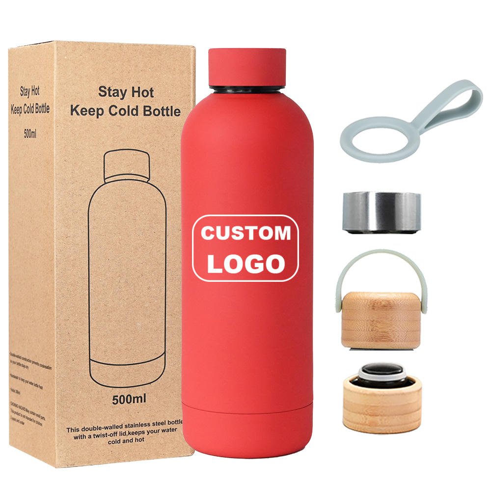 BPA Free Personalized Reusable Hot and Cold Vacuum Stainless Steel Water Drinks Flask Bottles Botellas Custom logo for Gym