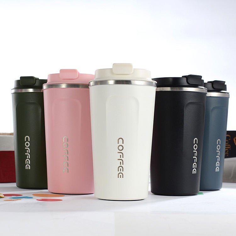 510ml Double Wall Reusable Water Stainless Steel Thermos Tumbler Cups Smart Coffee Coffee Mug Leak Proof Coffee Tea and Drinks