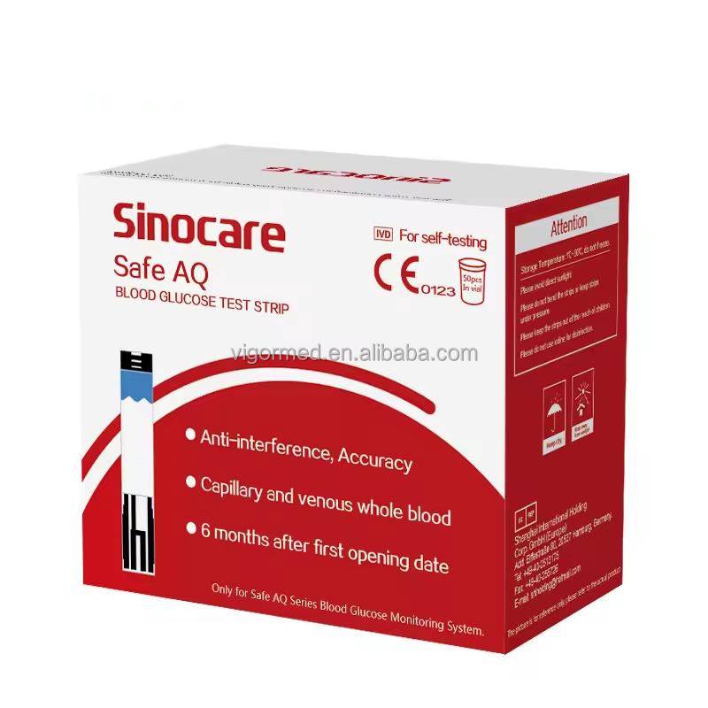 Safe AQ Smart Sinocare Sugar Testing Strips