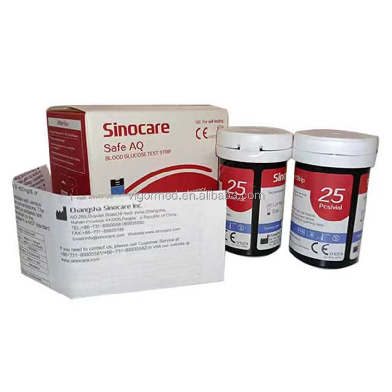 Safe AQ Smart Sinocare Universal Blood Sugar test Strips