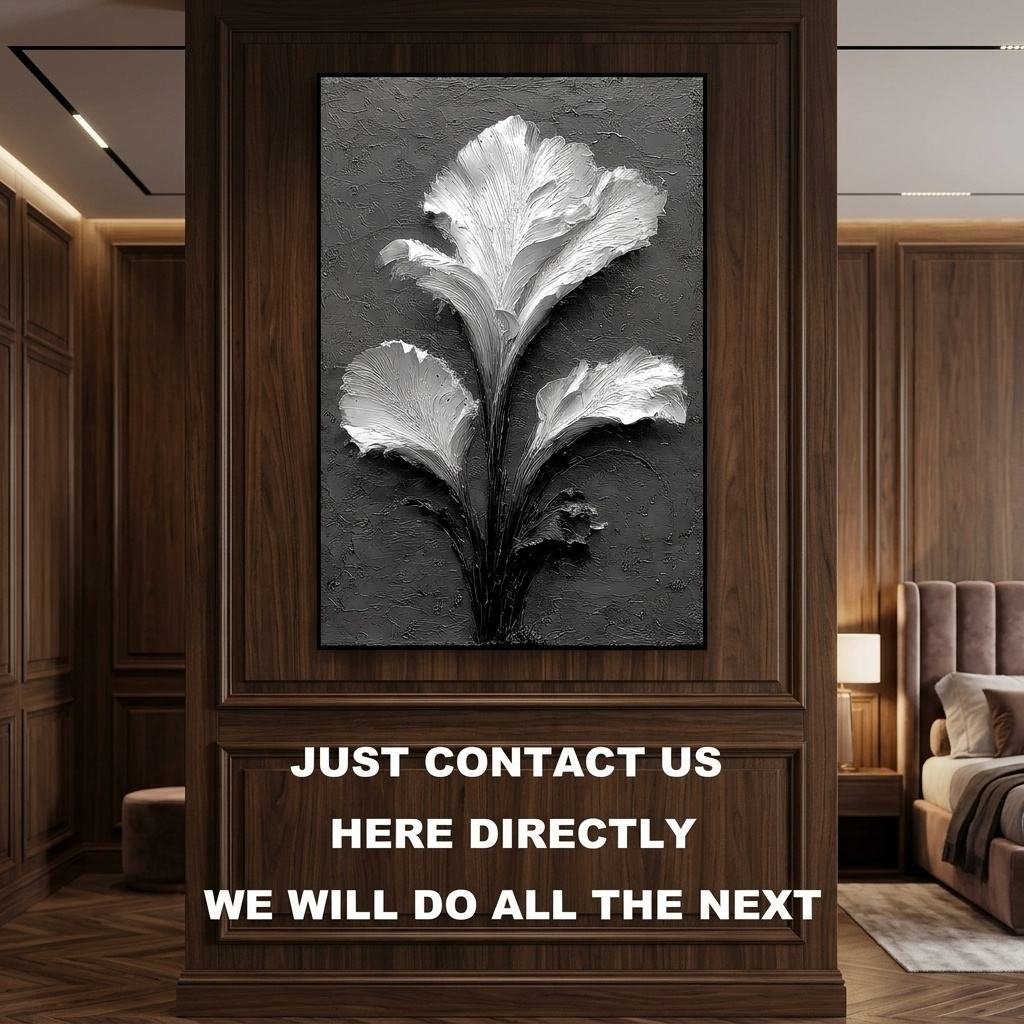 Modern 3D Relief Textured Canvas Art for Hotel Public Area Decoration Professional Hospitality Project FF&E Wall Painting Art