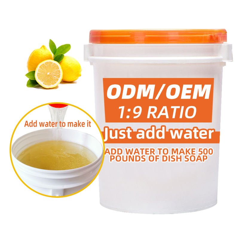 Large Pack Strong Decontamination Eco-Friendly Dish Soap Masterbatch Liquid Raw Materials Mix Water Make 25kg Tableware