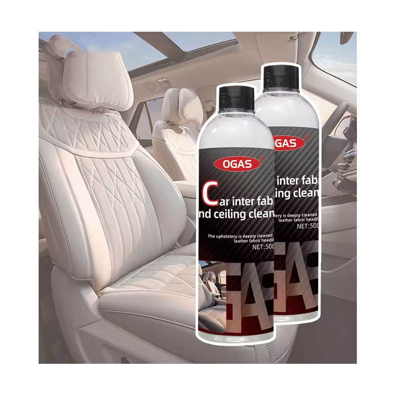 OGAS Car Care Products OEM Factory 500ml Car Leather Fabric and Ceiling Refresh Cleaner Interior Leather Polish Agent