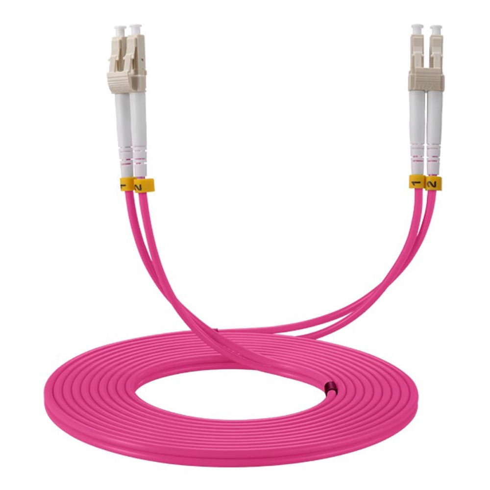 Custom Length 0.25-100m Duplex Fiber Optic Patch Cord Cable MM OM4 SC/UPC LC/UPC OEM 3m 5m 10m 20m 30m 50m Jumper Cord