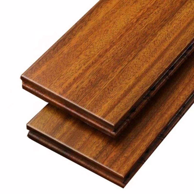 Precious African Iroko Solid Wood Flooring Strong Strength Hardwood Timber Floors Stable Flat Wooden Board Floors