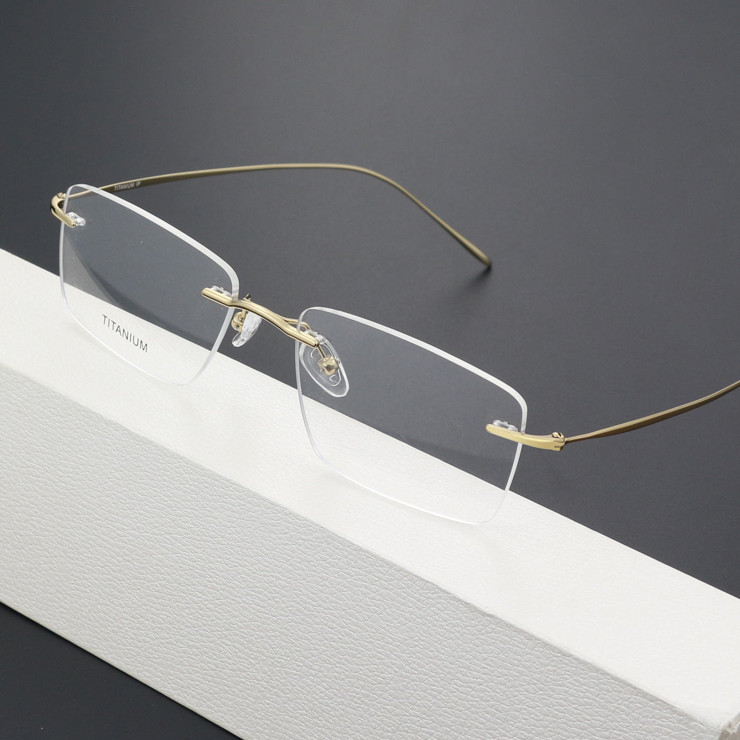 Eyewear Optical Frame Wholesale Metal Rimless Eye Glasses Titanium Frames Spectacles Eyeglasses Frames
