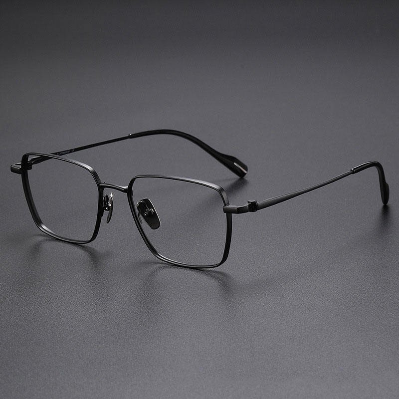 Pure Titanium Optical Glasses Frame for Men Square Eyewear New Male Classic Full Myopia Prescription Male Eyeglasses Frames