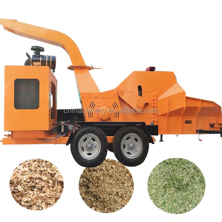 Hot Sale Wood Chipper Shredder Work Machine Chopper Waste Wood Shredder Machine Sawmill Machine Wood Cutting
